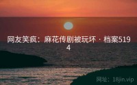 网友笑疯：麻花传剧被玩坏 · 档案5194
