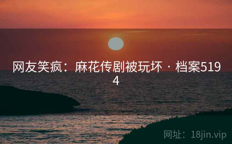 网友笑疯：麻花传剧被玩坏 · 档案5194