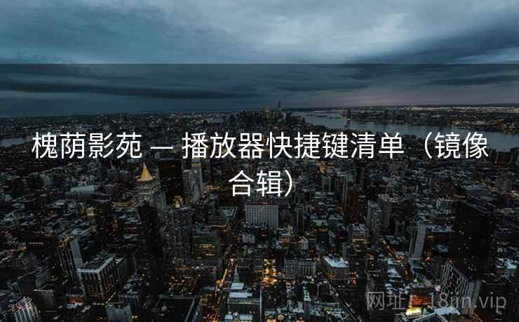 槐荫影苑 — 播放器快捷键清单（镜像合辑）